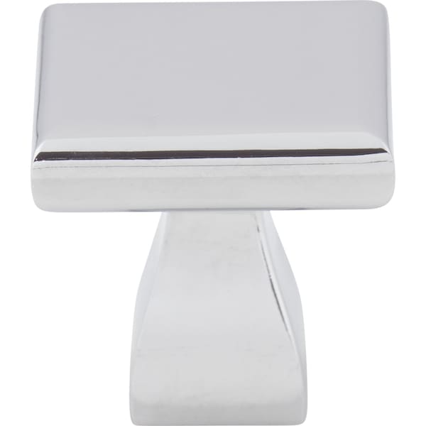 1 Overall Length Polished Chrome Square Hadly Cabinet Knob